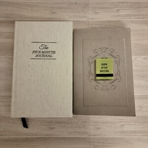 *NEW/UNUSED* The Five-Minute Journal and Burn After Writing (Set)